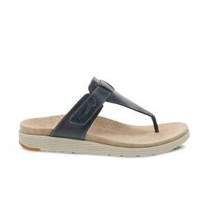 NEW DANSKO women's cece thong sandals in denim burnished calf